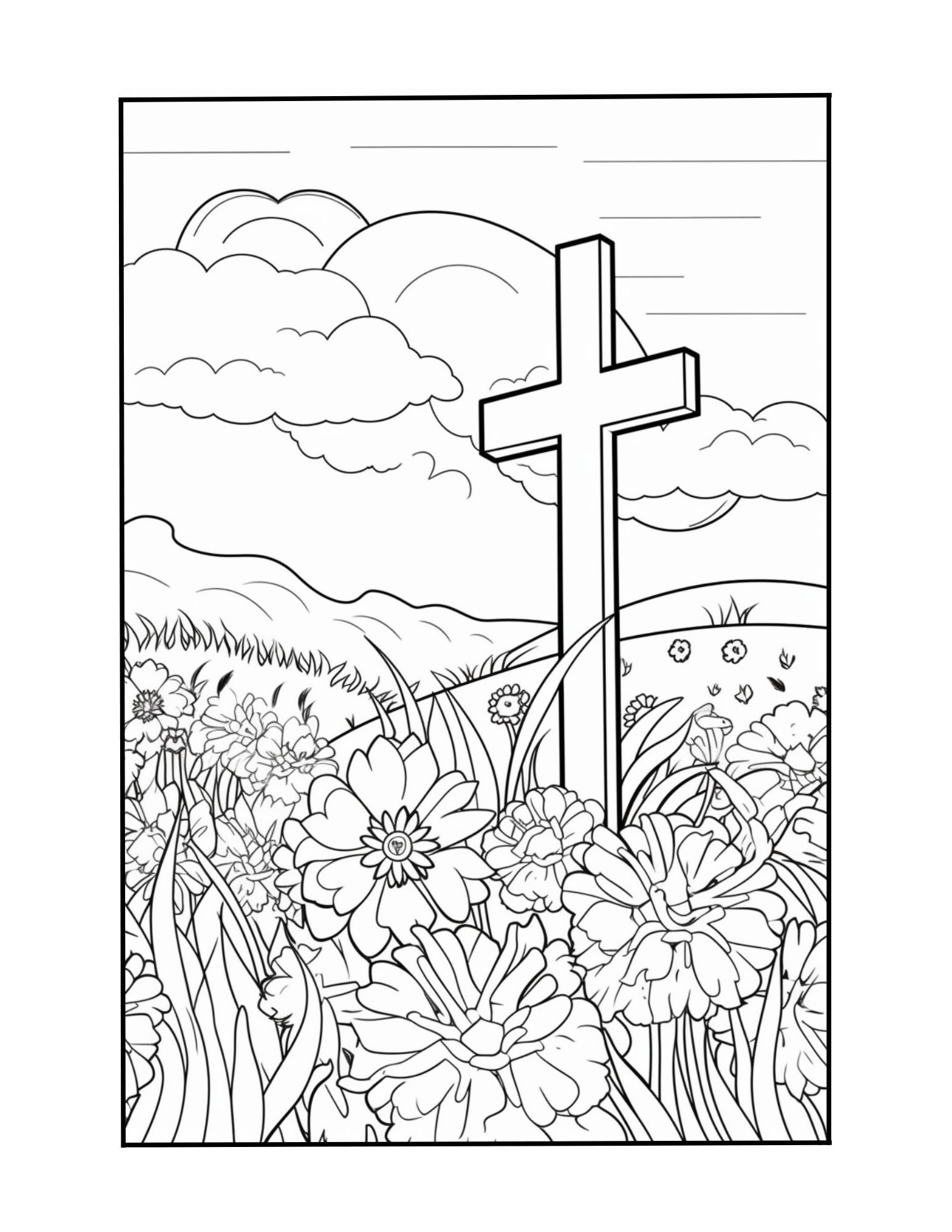 Easter Jesus Coloring Book Pages - Etsy