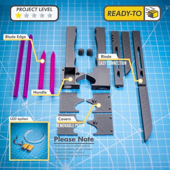 Hoshino Cosplay Blade Kit | Kaiju No. 8 - Etsy