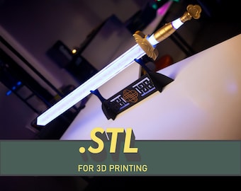 Kpop Demon Hunters Rumi Cosplay Sword – 3D Print File (.STL) and