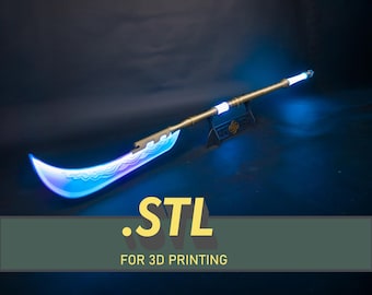Kpop Demon Hunter Mira Cosplay Glaive – 3D Print File (.STL) and (3MF)