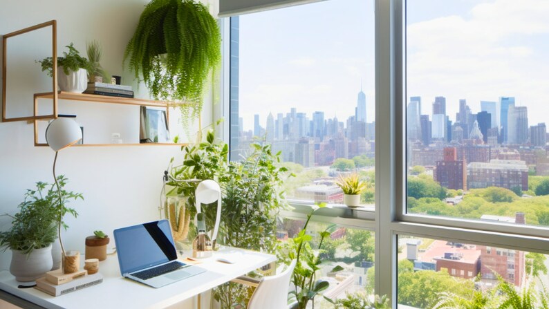 Modern Realistic Zoom Virtual Backgrounds | Backdrop | Office ...
