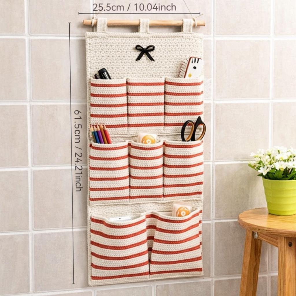 Crochet Wall Organizer Pattern PDF | Hanging Pocket Storage ...