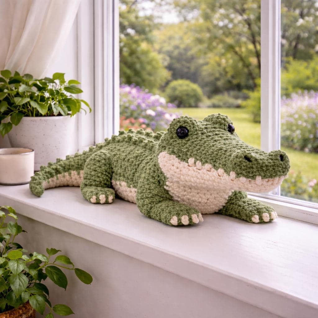 40 Alligator Crochet Patterns for Handmade Gifts, Nursery Decor, and Playful Amigurumi 21 Crocodile Amigurumi Realistic Alligator Toy Reptile