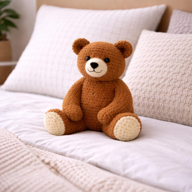 Giant Teddy Bear Crochet Pattern PDF | Large Amigurumi Bear Plush ...