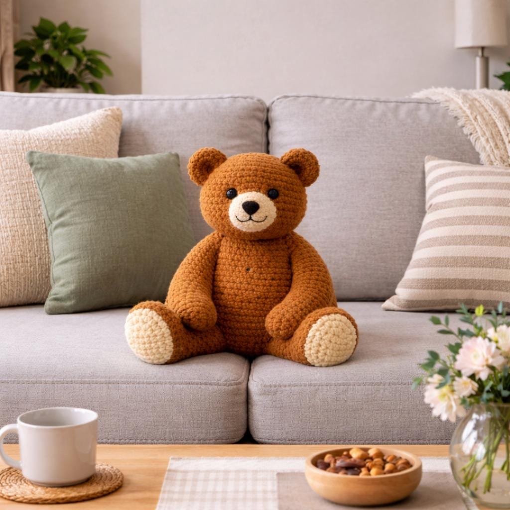 Giant Teddy Bear Crochet Pattern PDF | Large Amigurumi Bear Plush ...