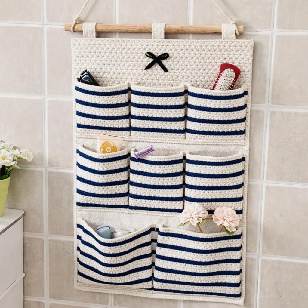 Crochet Wall Organizer Pattern PDF | Hanging Pocket Storage ...