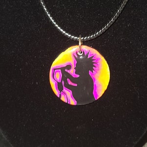 Fanmade Hand Painted Tool Maynard James Keenan Silhouette Pendant on cord