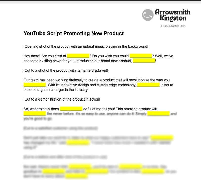 10 X Rapid Launch Youtube Scripts - Etsy