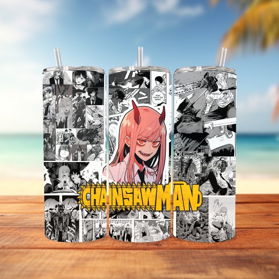 Sublimation Design Straight 20oz Skinny Tumbler Anime Manga Panel