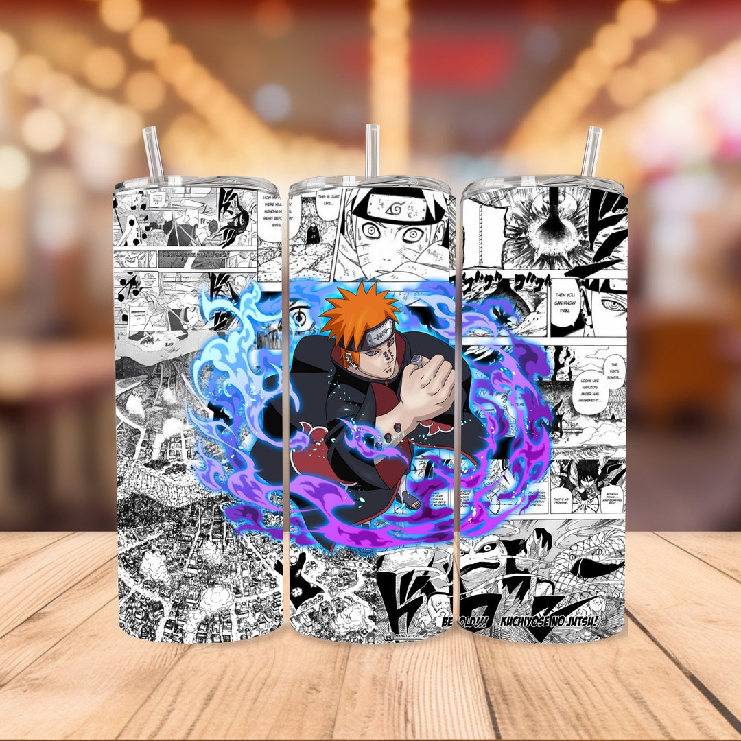 Sublimation Design Straight 20oz Skinny Tumbler Anime Manga Panel