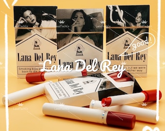 Lana Del Rey Lipstick, Personalized Gifts, Lana Del Rey Cigarette Lipsticks Set, Gift For Her, Gifts For Mom, Mothers Day Gift, Gift for Her