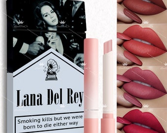 Lana Del Rey Lipstick, Handmade Lana Del Rey Lipstick Box, Lana Del Rey Poster Box, Lana Del Rey Cigarette Lipsticks Set, Lana Del Rey Gift