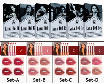 Lana Del Rey Lipstick, Lana Del Rey Poster Box, Lana Del Rey Cigarette Box, Lana Del Rey Cigarette Lipsticks Set, Gift for her, gift
