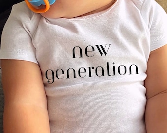 Camisa de bebé de nueva generación, Body de bebé, camisa de bebé divertida, body de bebé divertido, conjunto de camisa de mamá y bebé, camisa de bebé recién nacido, camisa infantil