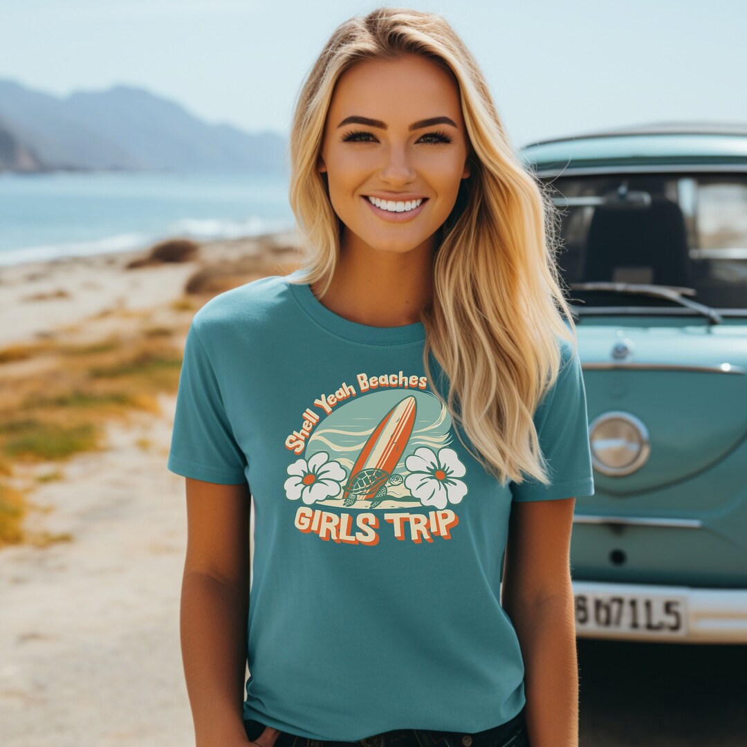 Shell Yeah Beaches Shirt,girls Trip Tee,funny Beach Shirt,gift for Her ...