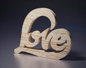 Love sign Valentines Day-CNC files for wood-CNC router files-STL-dxf-eps-ai-pdf-svg
