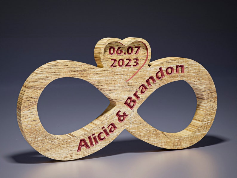 Wedding Gift Sign With Date CNC File for Wood Router or 3d - Etsy