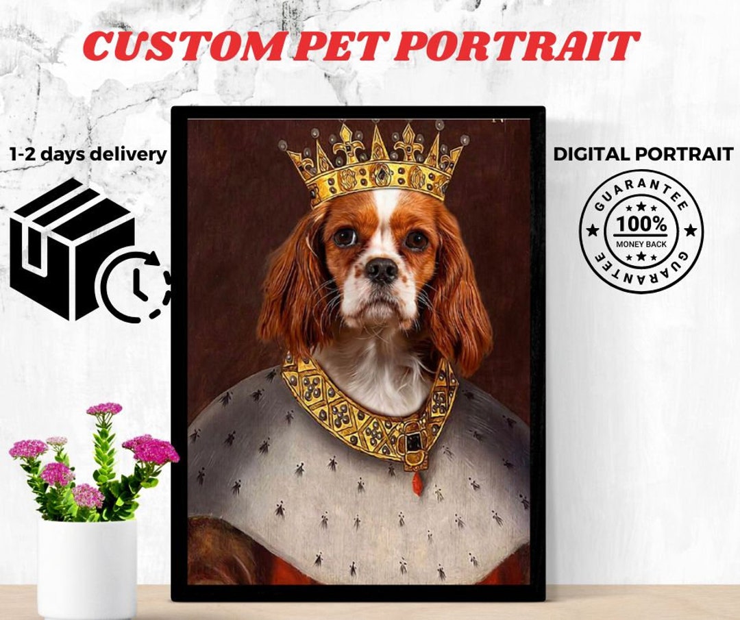 Custom Dog Portrait,gift for Dog Owner, Custom Cat Portrait, Gift for