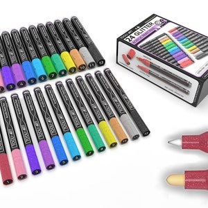 36 Acrylic Paint Pens Skin and Earth Tones (Pro Color Series Marker Set)  Medium