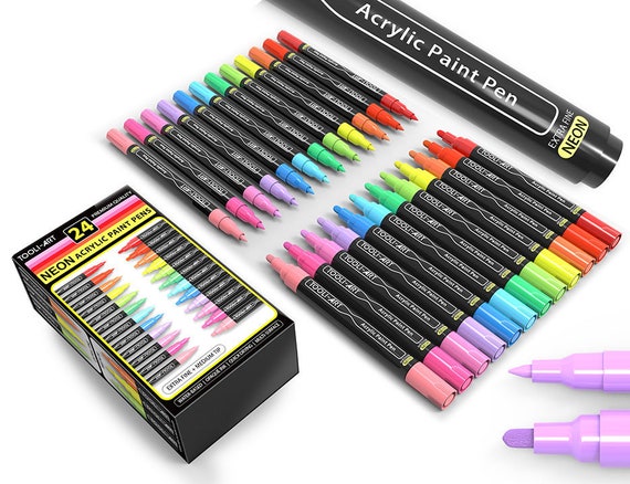 60 Acrylic Paint Pens - Extra Fine 0.7mm Paint Markers