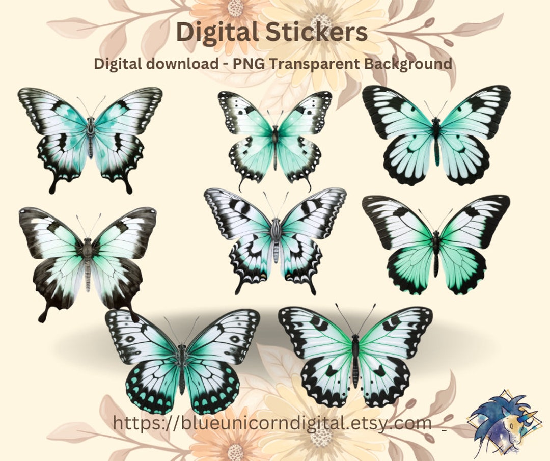 Butterfly Clipart Printable Butterfly Cutout Craft Clipart - Etsy