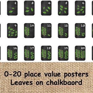 0-20 posters / tens and ones / place value to 20 / classroom display posters / maths display posters / place value
