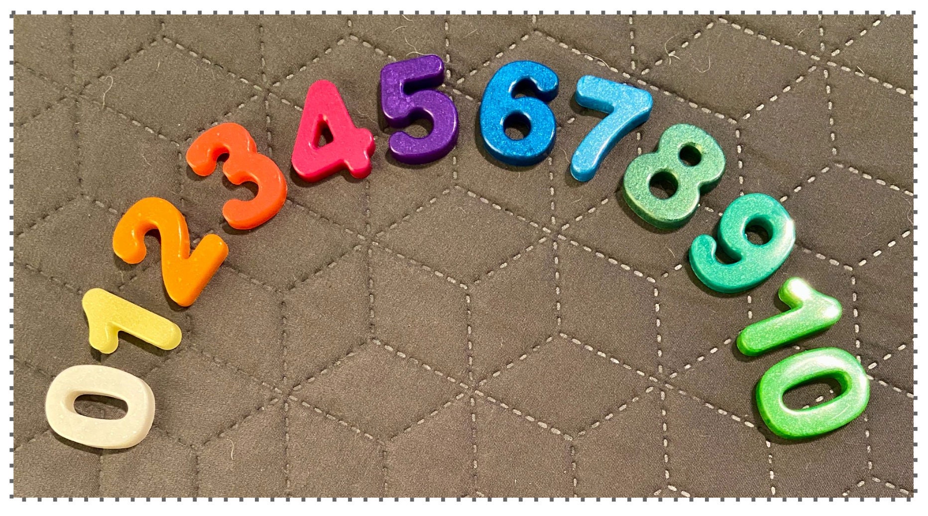 3cm 0-10 resin numbers / EYFS maths resource / sensory numbers / preschool numbers / number ordering / tuff tray