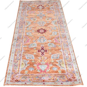 Handmade Oushak Rug: Contemporary Knotted Carpet, 8x10 ft