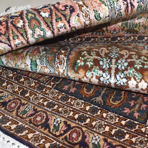 Natural silk Persian Rug 3x5, Super Fine knots, prayer rugs , Handmade Vintage Carpet, Signed by Master Weaver, luxury home rugs Quick Ship