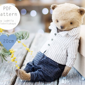 Teddy bear pattern, teddy bear sewing pattern, teddy bear pattern, bear sewing pattern pdf
