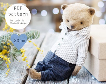 Nallebjörnsmönster, nallebjörnssömnadsmönster, nallebjörnsmönster, björnsömnadsmönster pdf