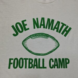 Rare 1970s Joe Namath Football Camp Shirt Medium Tagged - Etsy