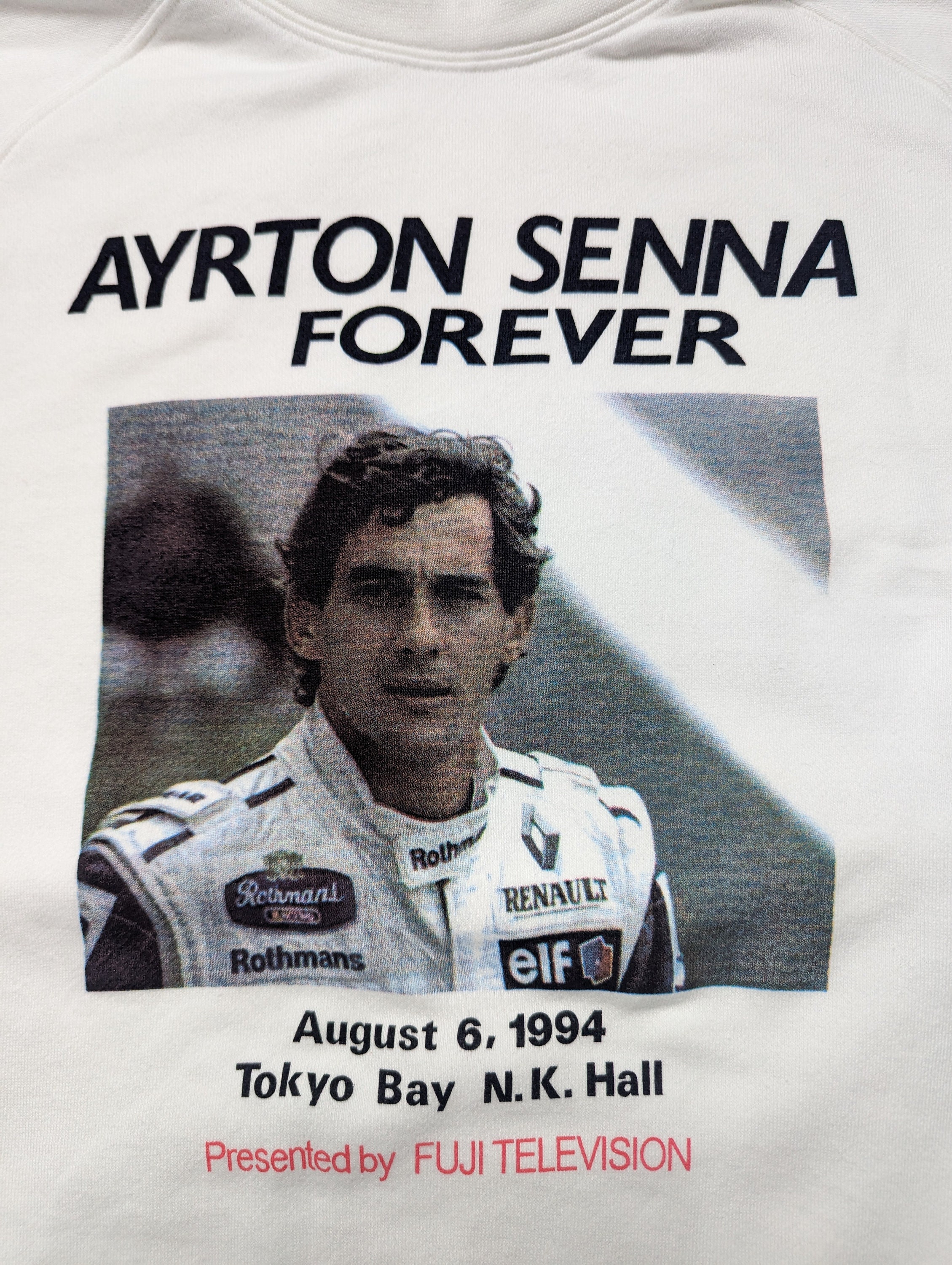 Vintage 90s NWOT Ayrton Senna Forever Documentary Sweatshirt Vintage 90s NWOT Ayrton Senna Forever Documentary Sweatshirt