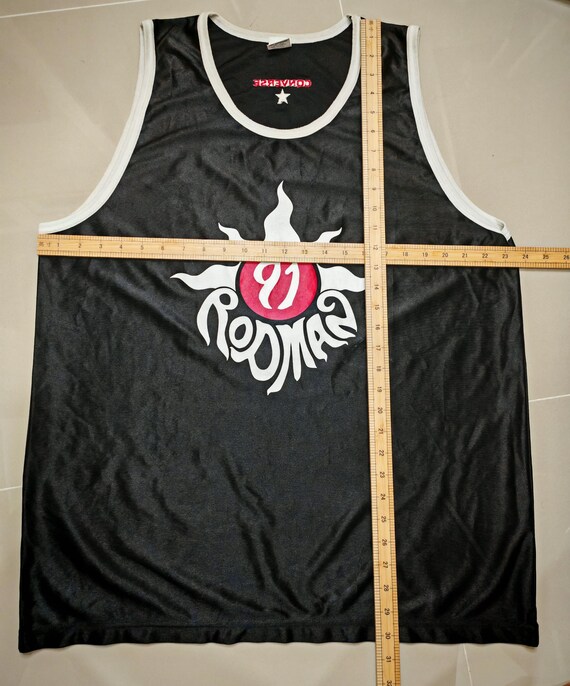 Rare Dennis Rodman X Converse 91 Chicago Bulls Jersey Shirt XL