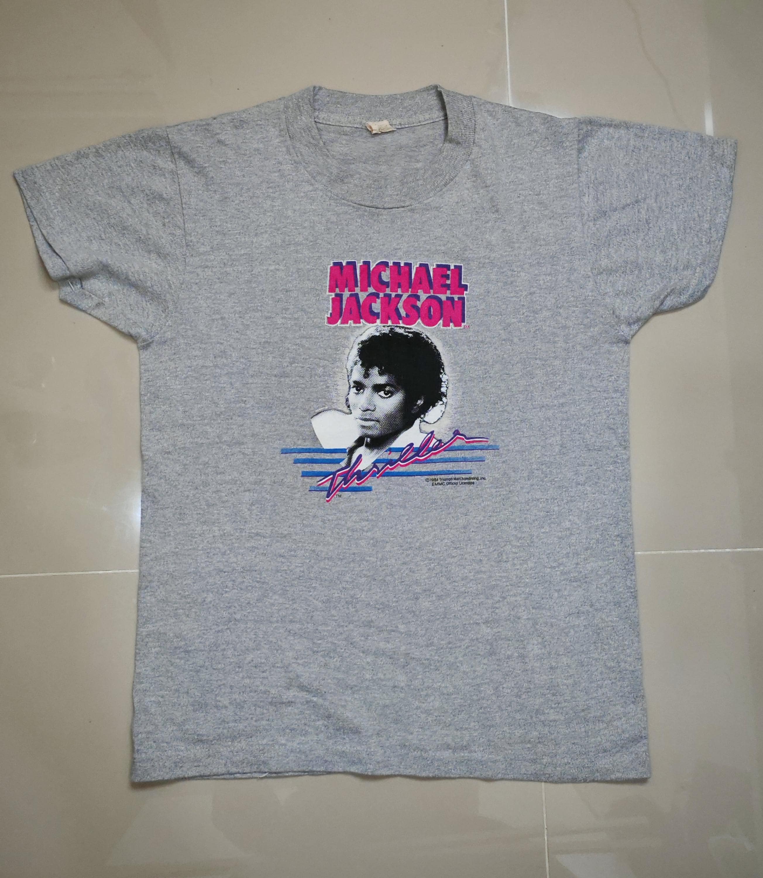 Vintage 1984 マイケル・ジャクソン Tシャツ　レディースサイズM Vintage 1984 Michael Jackson Thriller T-shirt S - Etsy