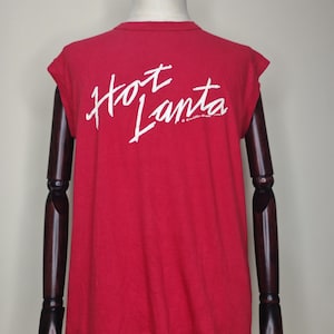 VTG 1985 Hotlanta Atlanta ATL Freaknic Muscle T-shirt Qualitees Atlanta Licensed