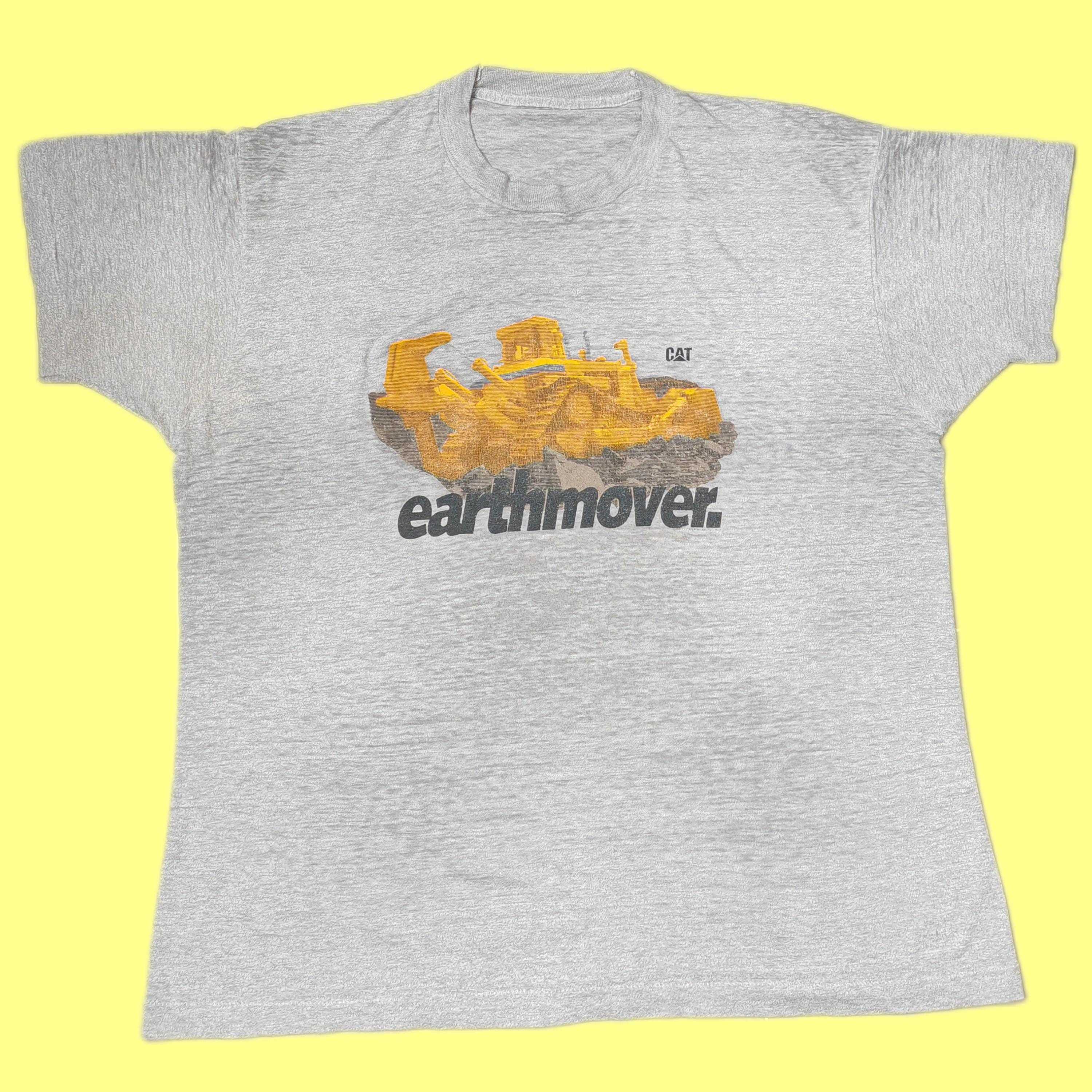 80s Vintage CAT Caterpillar Earthmover T-shirt 2XL - Etsy