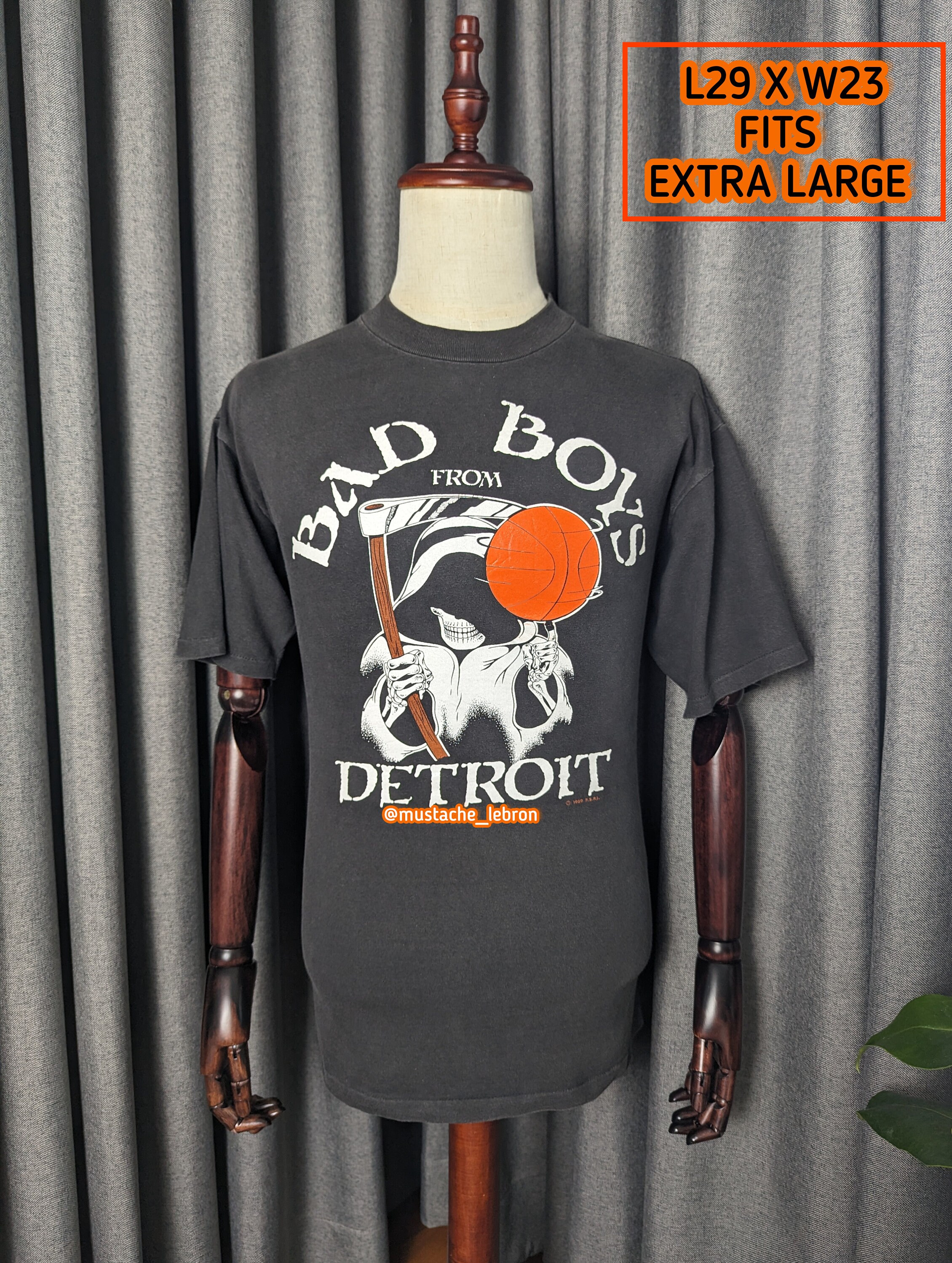 80s Authentic Vintage 1988 Detroit Pistons Bad Boys Skull and - Etsy