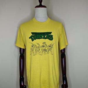 Vtg 80s 90s Mens Large Stained Teenage Mutant Ninja Turtles TMNT T-Shirt Large