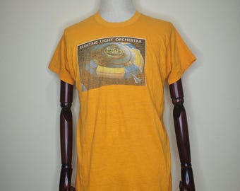 Vintage 70s Elo Electric Light Orchestra a New World Record 1976 T