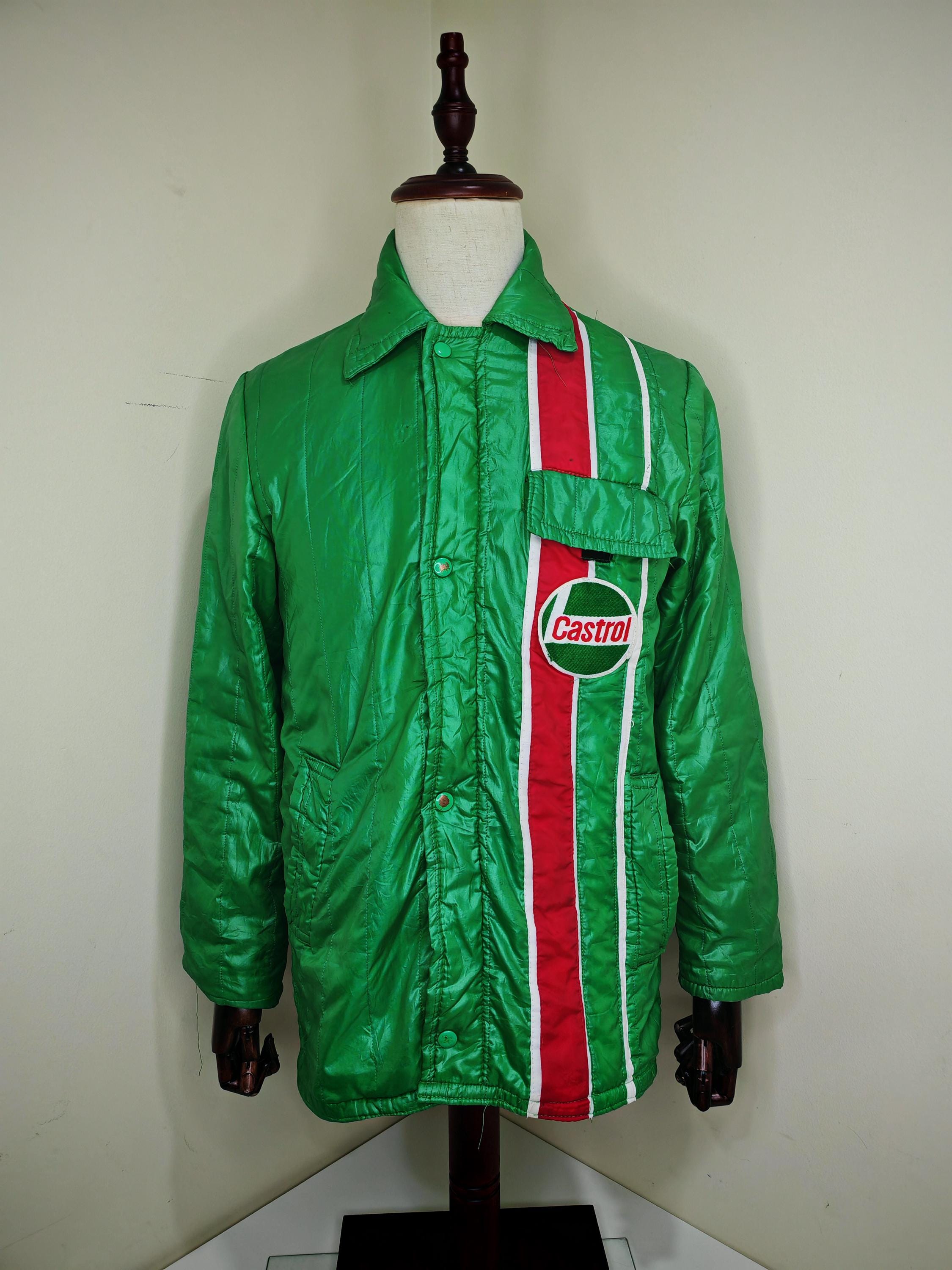 Castrol Racing  ジャケット Rare 70s Castrol Racing Nylon Jacket Coat L Les Leston - Etsy