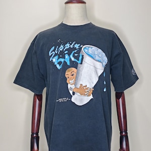Rare 2002 Neos Apparel What&#39;s In Your Cup Big Sippin T-shirt Houston Texas