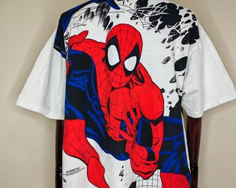 Hiptrack Marvel AOP Spider-man 2099 & 1990s Spiderman XL 2XL
