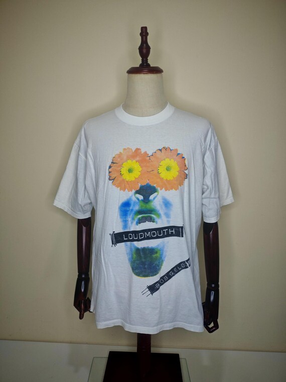 Distressed 90’s Bob Geldof The Boomtown Rats Loudmouth T-shirt XL