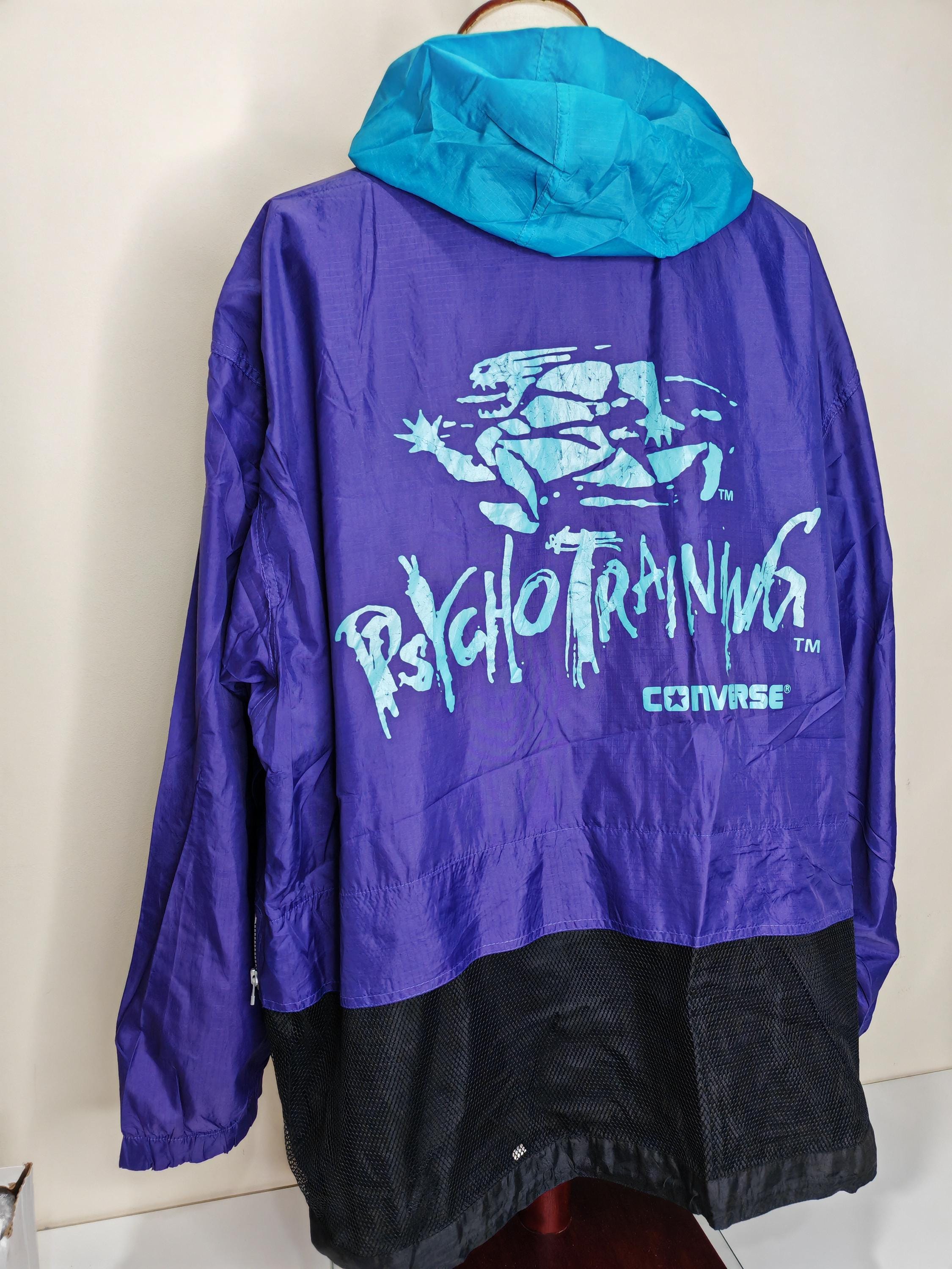 Rare Vintage 90s Converse Psycho Training Jacket Sz 2xl 3xl Rare Vintage 90s Converse Psycho Training Jacket Sz 2xl 3xl