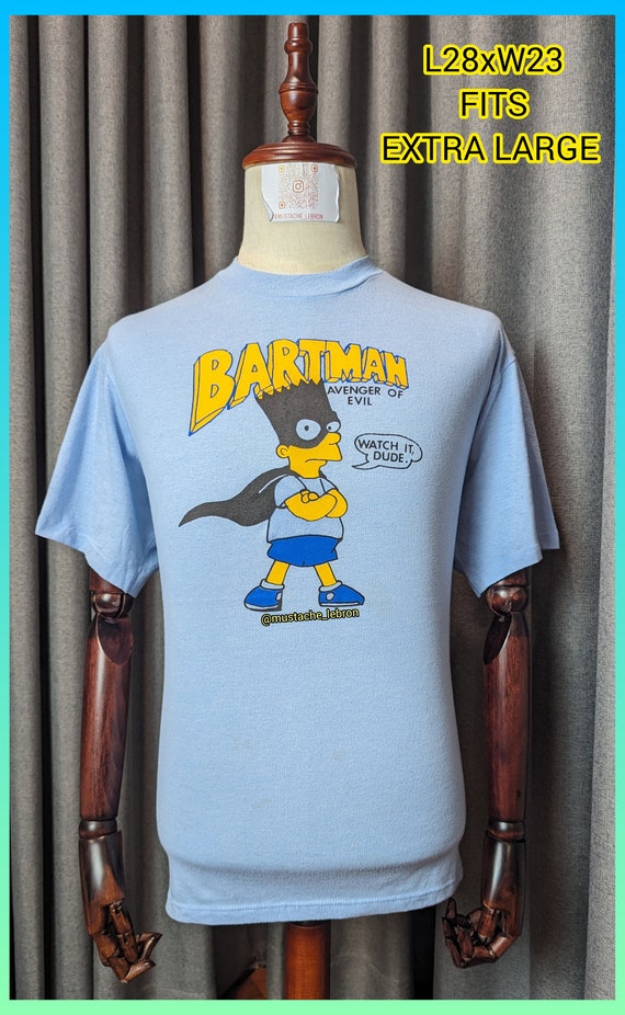 Vintage 90s Bart Simpson Bartman Jerzeez tag XL