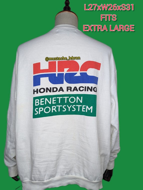 Rare Benetton Honda Racing Repsol Crewneck Sweatsh