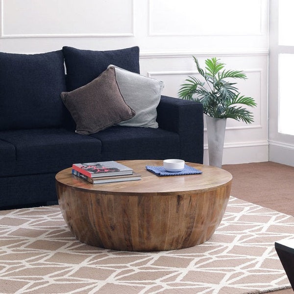 Round Coffee Table With Storage - Etsy