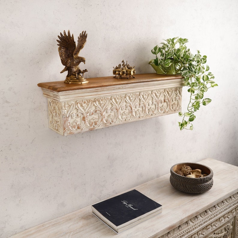 Wall Shelf Hand Carved Indian Wall Shelf for Home Vintage Hand Etsy