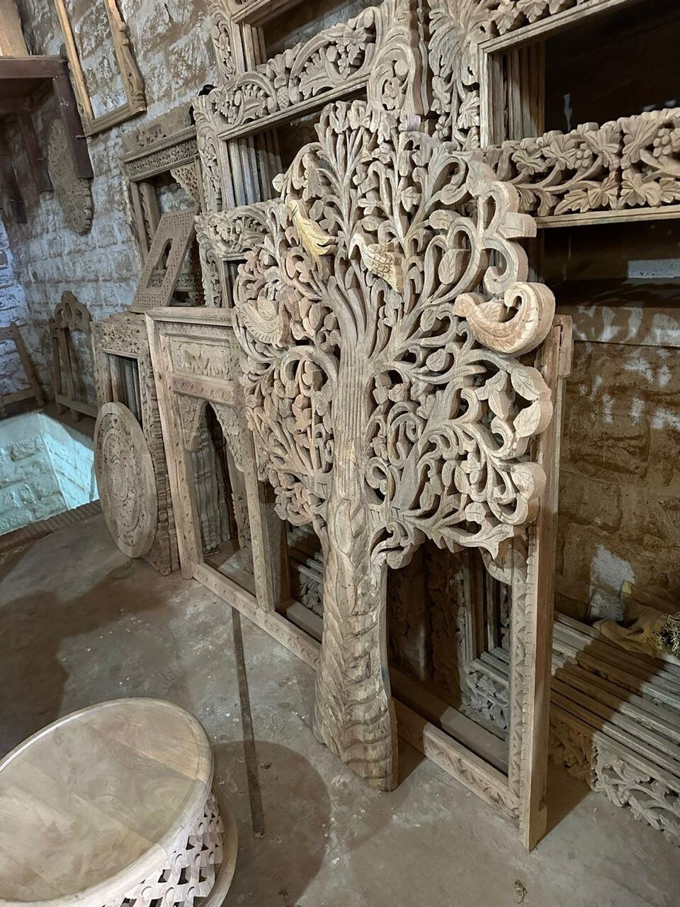 Tree Hand Carved Wooden Tree Wooden Wall Art Wooden Tree for Home Tree